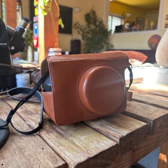 PU Leather Carry Case for Fujifilm Instax Wide 300 Polaroid Camera - with straps - Picture 5 of 7